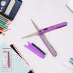 Pen-Style Compact Scissors, Portable Travel Scissors in Pen Format Handy Safe for On-the-Go Use (1 Pc) - Image 2