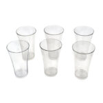 Stylish look Juicy Glass, Transparent Glasses Set 300ml 6pcs