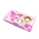 Printed Multi-Compartment Pencil Case for Children | Large Capacity Compass Box & Organizer | Fun Kids School Stationery