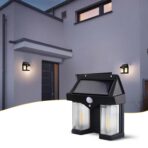 Outdoor Solar Wall Lamp Outdoor Waterproof Better Lamp Induction Garden Lamp Garden Villa Night Lamp Double Lamp Light (1 Pc) - Image 2