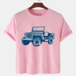 Pink Unisex Polyster Premium Quality Designer Printed T-Shirt