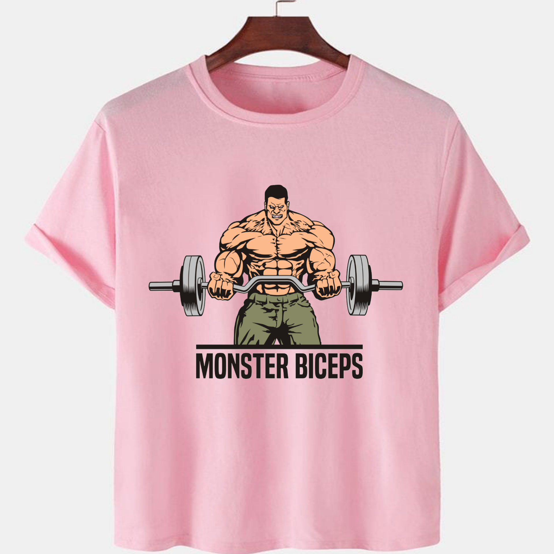 PNK-CTN-C-003.png Pink Unisex Polyster Premium Quality Designer Printed T-Shirt - Image 1