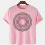 Pink Unisex Cotton Premium Quality Designer Printed T-Shirt