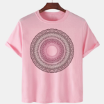 Pink Unisex Cotton Premium Quality Designer Printed T-Shirt