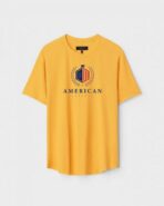 Yellow Unisex Polyster Regular Fit Printed Round Neck T-Shirt