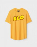 Yellow Unisex Polyster Regular Fit Printed Round Neck T-Shirt