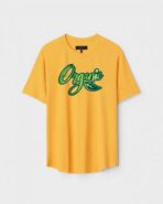 Yellow Unisex Cotton Regular Fit Printed Round Neck T-Shirt