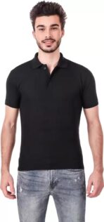 One-H Men's Polo Neck Half Sleeve Casual Tshirt Combo of Red, Black, Orange colors (Pack of 3) - Image 4